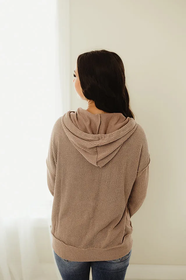 Solid Rib Hoodie