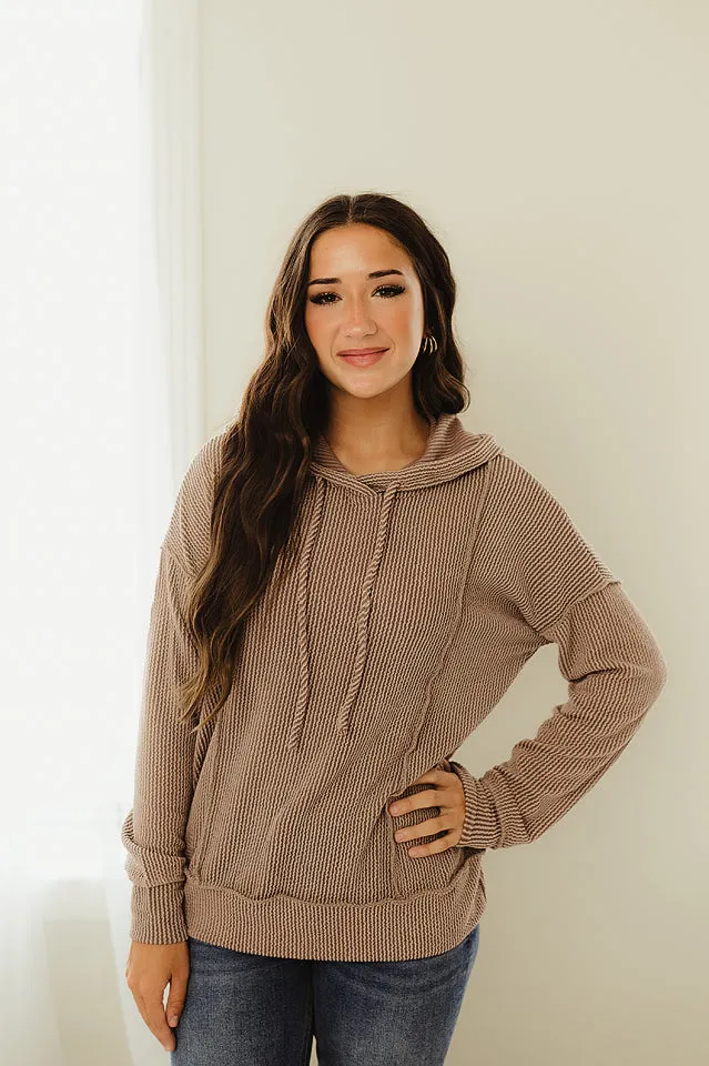 Solid Rib Hoodie