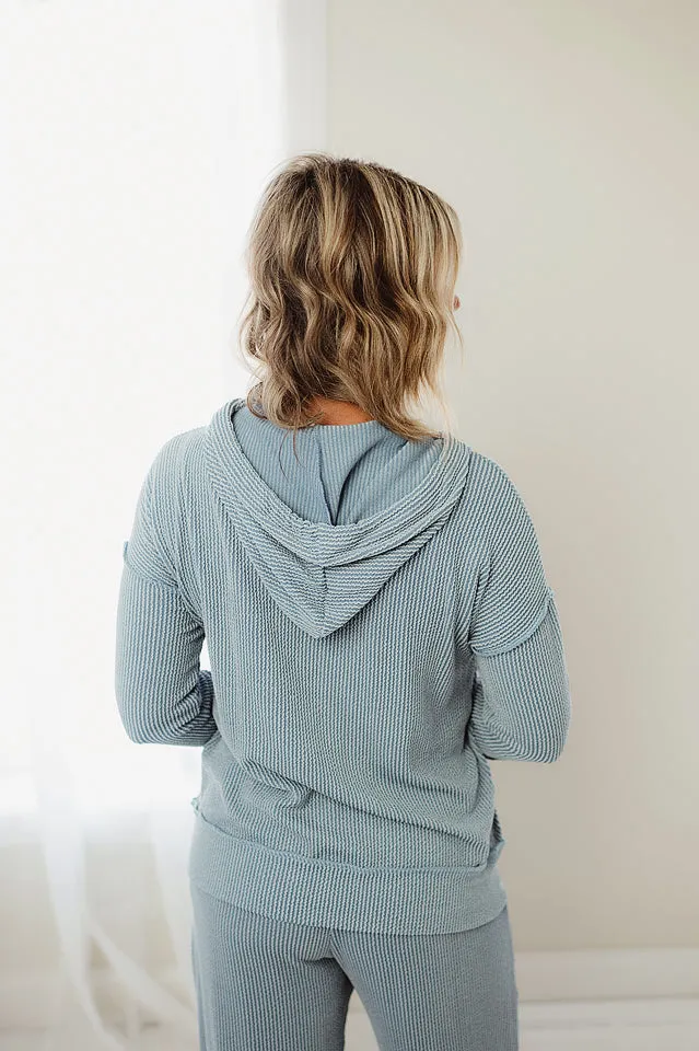 Solid Rib Hoodie
