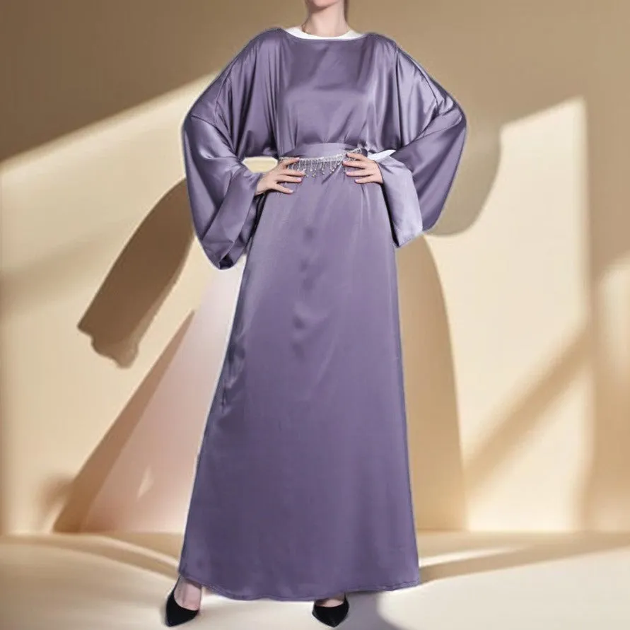 Tassel Diamond Belt Evening Gown
