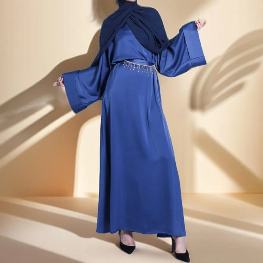 Tassel Diamond Belt Evening Gown