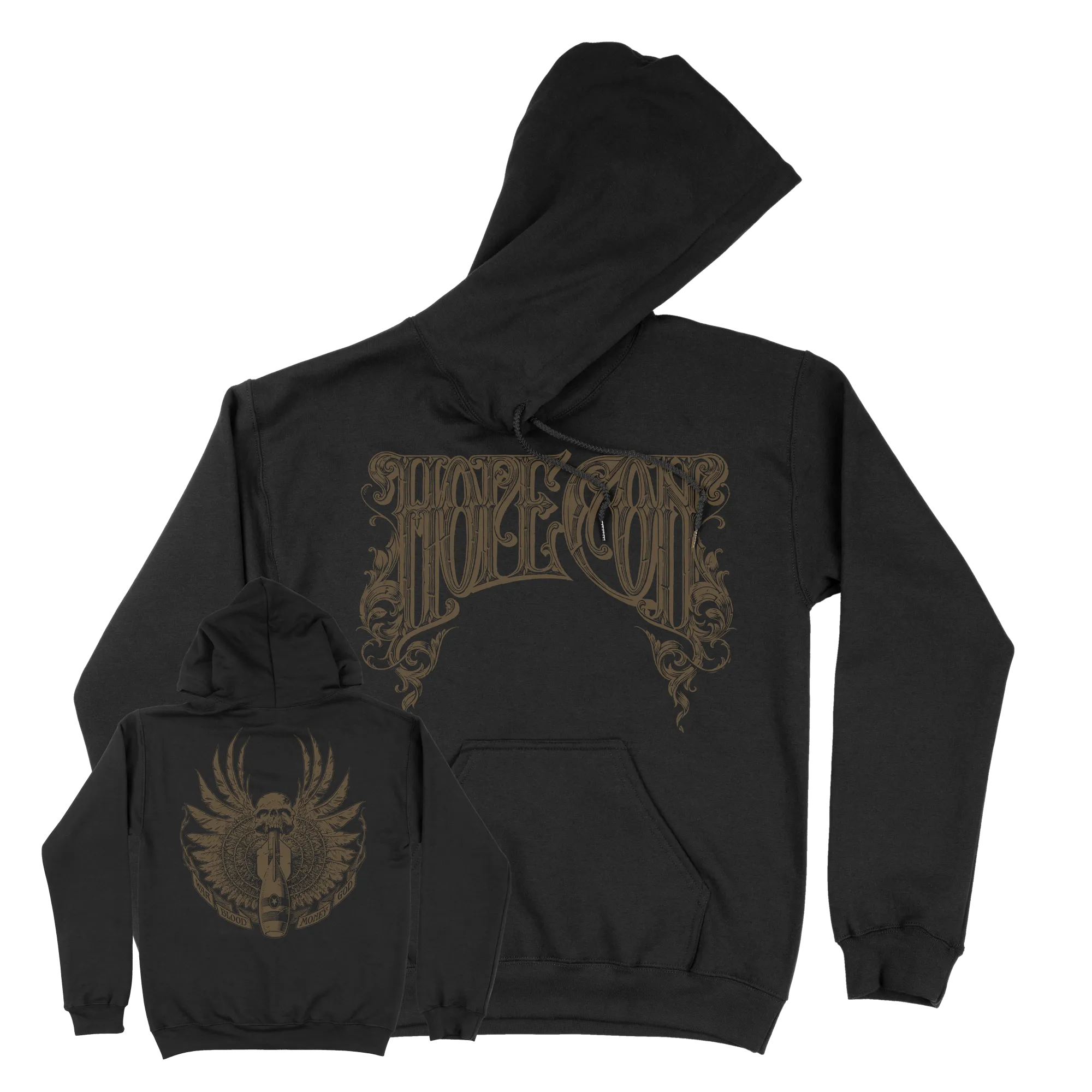 The Hope Conspiracy "Crest: Gold" Black Hooded Sweatshirt