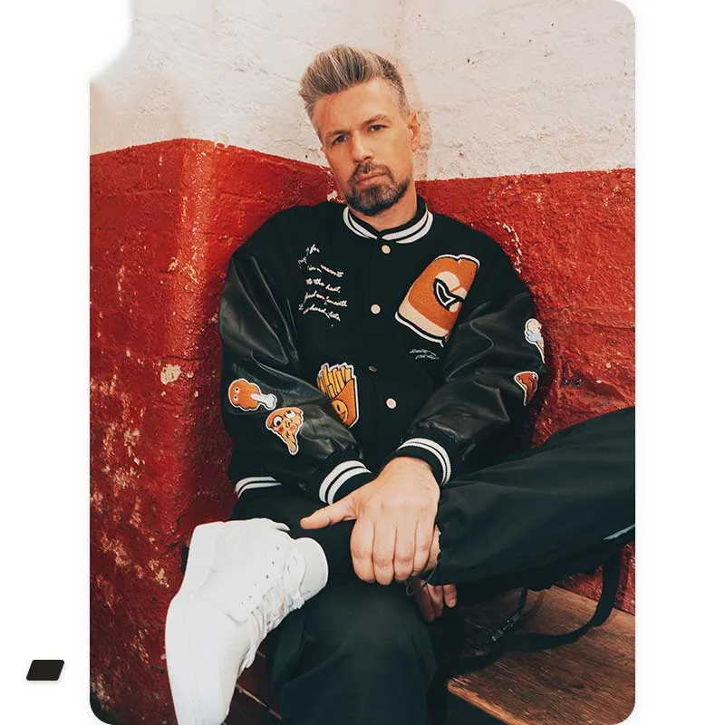 Varsity Bomber Jacket Autumn and Winter Baseball Uniform Towel Embroidery Velvet Thick Jacket Jacket for Men
