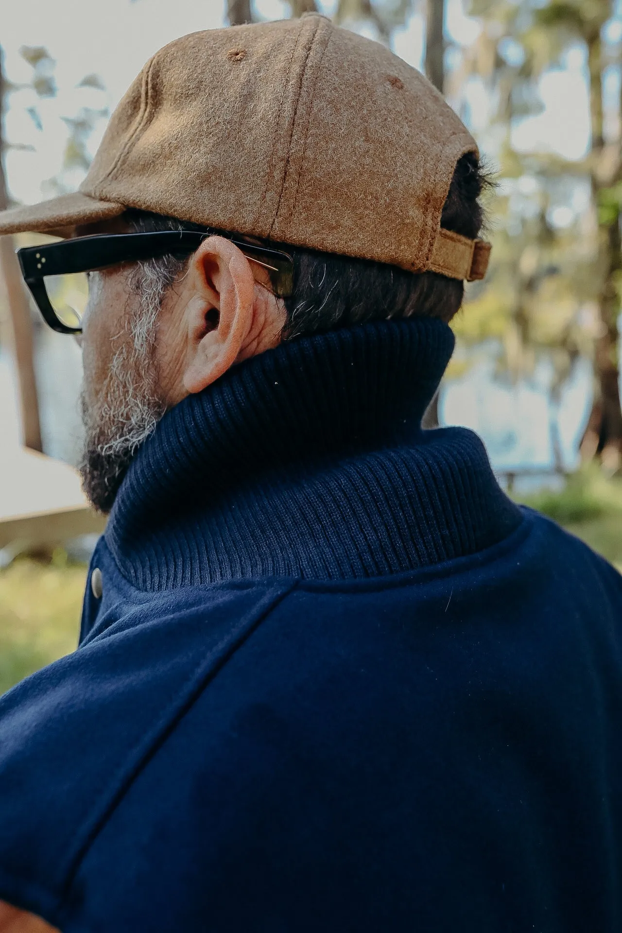 Varsity Jacket -Dark Navy / Antique Rust