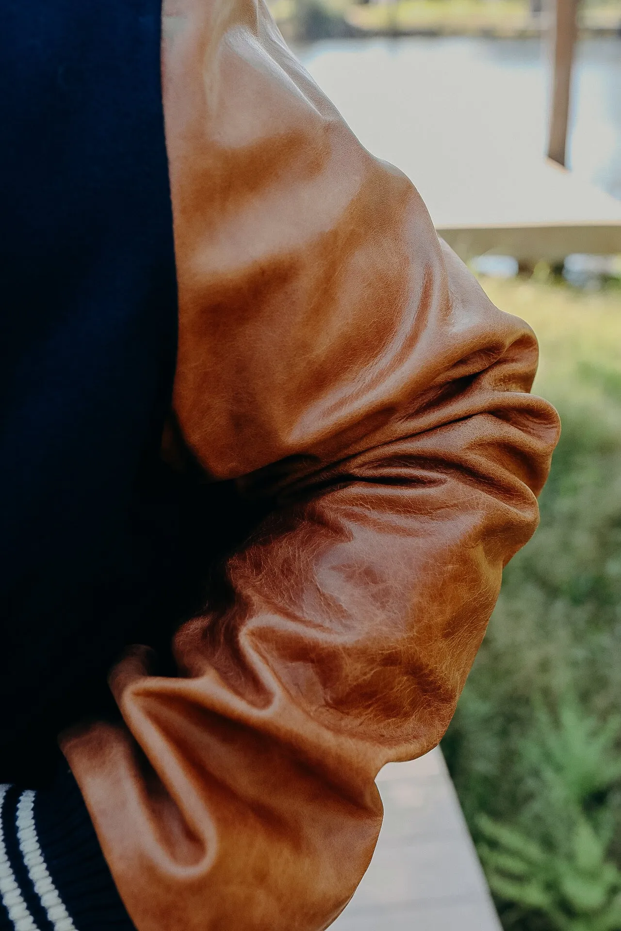 Varsity Jacket -Dark Navy / Antique Rust