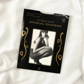 Vintage 90s Victoria’s Secret Sensual Shapers Sheer Cocoa Brown Pantyhose Tights (S)