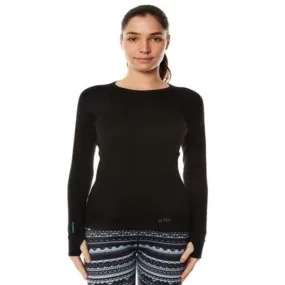 Xtm Merino Ladies Top-Black-12
