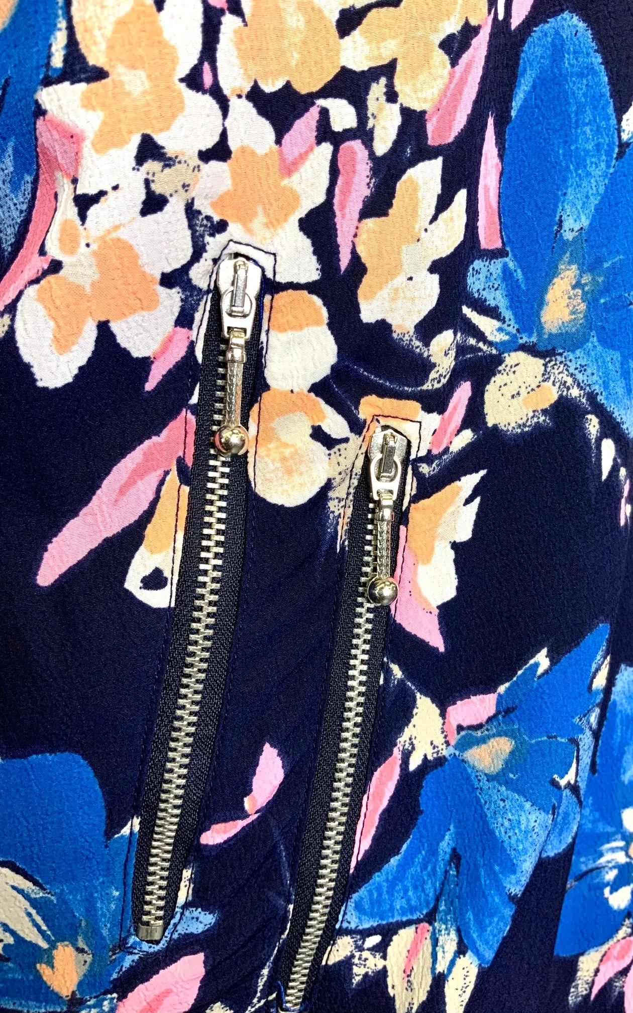 ZARA TRAFALUC FLORAL BOMBER - S/M